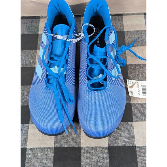 Adidas The Road Shoe Cycling Shoes Blue Men's Size 9 - Picture 2 of 11